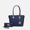 MKF Collection Vanessa Women's Fashion Tote & Wallet Set Handbag by Mia K - 2 of 4