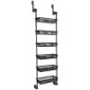 Smart Design Steel 6-Tier Deluxe Over the Door Hanging Pantry Organizer - Black - 3 of 4