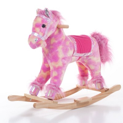 Toy Time Pink Plush Rocking Pony