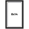 PosterPalooza | Photo Size Flat Silver Picture Frame - UV Acrylic, Foam Board Backing, Hanging Hardware - 2 of 4