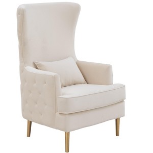 TOV Furniture Alina Tall Tufted Back Chair by Inspire Me! Home Decor - 1 of 4
