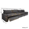 149''Modular Sectional Sofa with 2 Heating cushion Power Recliner Chair, Linen Sectional Sofa Deep Seat Soft Couch with USB Ports for Living Room - 2 of 4