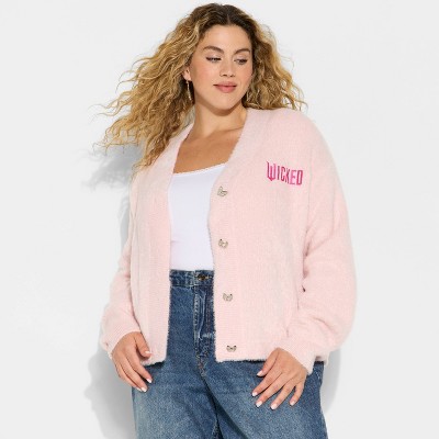 Wicked x Katie Kime Women's Logo Cardigan - Light Pink