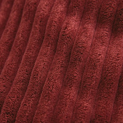 Deep Terracotta Corduroy Bean Bag Chair with Removable Cover