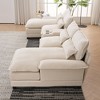 123'' Chenille U-Shaped Sectional Sofas Modern Double Chaise Symmetrical 6-Seater Sofa with Console, Cupholders and USB Ports - 3 of 4
