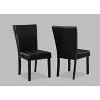 NicBex Set of 2 Dining Chair with Nailhead Trim Upholstered Faux Leather Black Side Chair Dining Room & Kitchen Furniture - 4 of 4