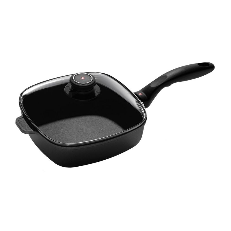 Swiss Diamond XD Square Saute Pan with Tempered Glass Lid, 1 of 3
