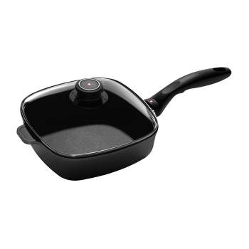 Swiss Diamond XD Induction Square Saute Pan with Tempered Glass Lid