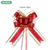 Unique Bargains Plastic Gold Edge Satin Gift Wrap Bows Pull Bows 20 Pcs - 3 of 4