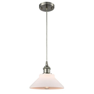 Orwell - 1 Light Cord Hung Mini Pendant In Industrial Style-6.5 Inches Tall and 8.38 Inches Wide
