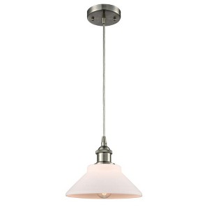 Orwell - 1 Light Cord Hung Mini Pendant In Industrial Style-6.5 Inches Tall and 8.38 Inches Wide - 1 of 1