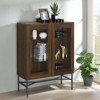 Coaster Bonilla Farmhouse 2 Door Wood Accent Cabinet with Glass Shelves - 2 of 4