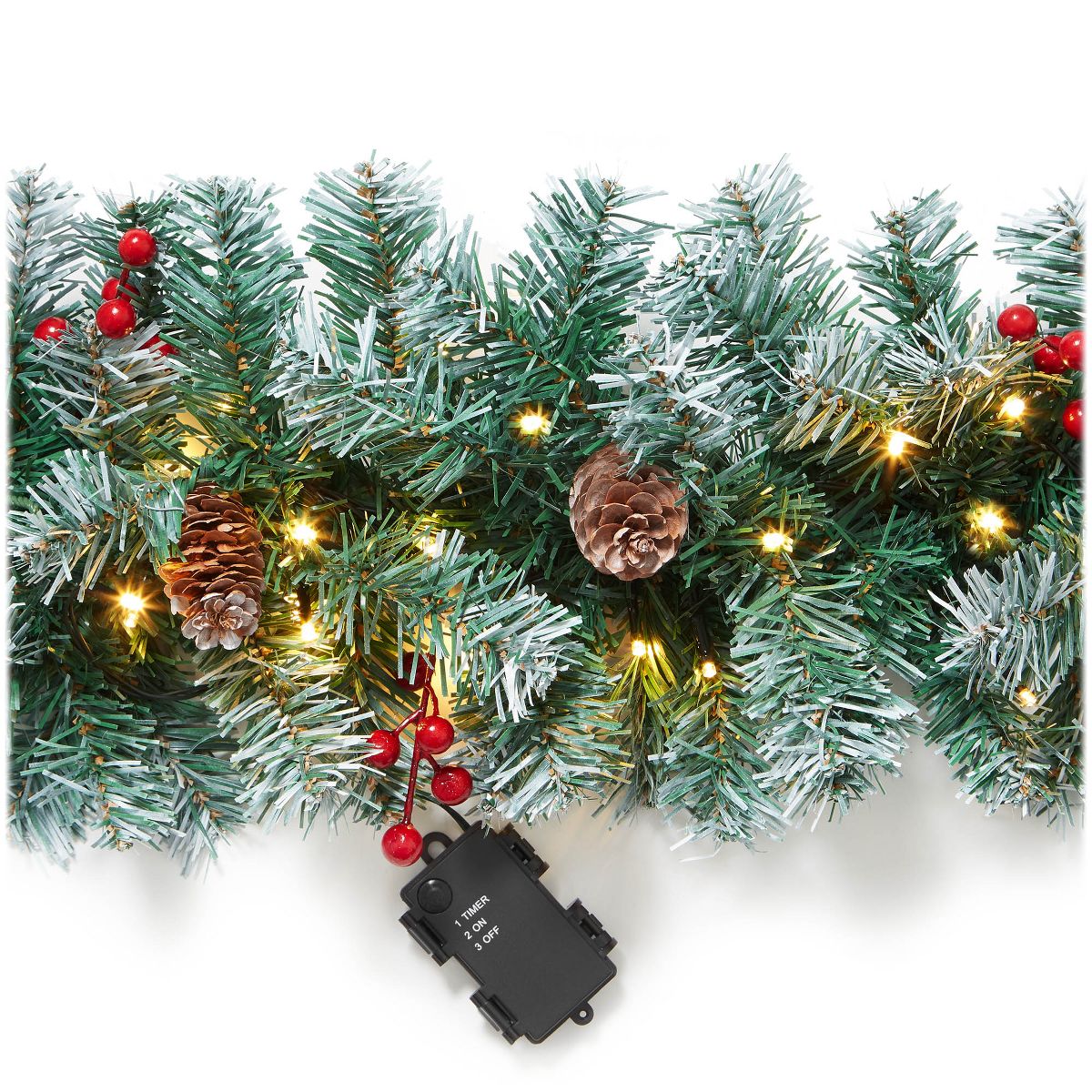 Casafield Artificial Christmas Garland Indoor/Outdoor Holiday Décor
