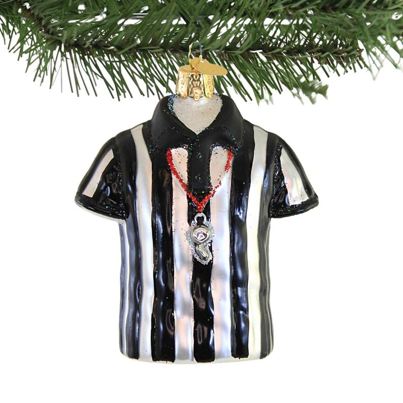 Old World Christmas 4.0 Inch Referee Shirt Ornament Sport Football Whistle Tree Ornaments, 2 of 4