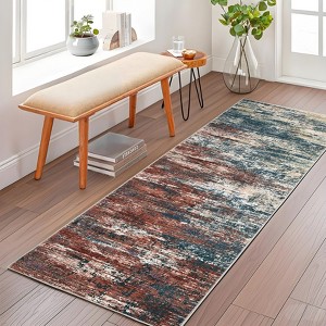 Area Rug Living Room Rugs Modern Abstract Soft Indoor Rug Low Pile Non Slip Accent Carpet - 1 of 4