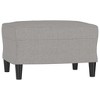 vidaXL Light Gray Fabric Single Sofa Chair with Footstool - Durable 100% Polyester Seating for Living Room, Bedroom, Lounge - 36.2" x 30.3" x 31.5" - 4 of 4