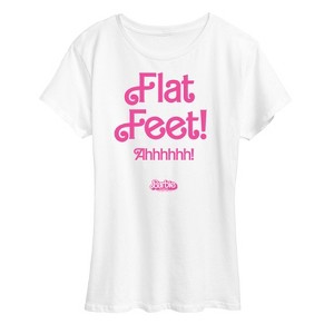 Women's - Barbie - Barbie Movie Flat Feet Short Sleeve Graphic T-Shirt - 1 of 4