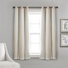 Lush Décor Grommet Sheer Panels With Insulated Blackout Lining Wheat 38X45 Set - 2 of 4
