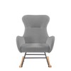 NicBex Rocking Chair Velvet Accent Chair Upholstered Comfy Chair with High Backrest Lounge Chair for Bedroom, Living Room - 2 of 4