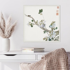 Amanti Art Insects and Flowers IV by Ju Lian Framed Canvas Wall Art Print - 1 of 4