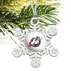 Minnesota State University Moorhead Primary Logo Metal Snowflake Christmas Tree Holiday Ornament - 2 of 3