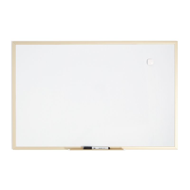 U Brands 23"x35" Magnetic Dry Erase Board with Marker, 1 of 10