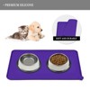 Kumasinova 22" x 14" Waterproof Pet Feeding Mat for Cat Dog Water Bowl with BPA Free Dogs Cats Food Mats Prevent Spill - 3 of 4