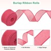Unique Bargains Burlap Wired Edge Durable Thick Fabric Ribbons for DIY Crafts 1 Pc - 2 of 4