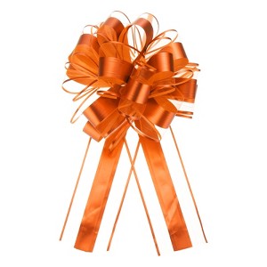 Unique Bargains Large Pull Bow Metallic Gift Wrapping Ribbon for Wedding 12 Pcs - 1 of 4