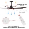 BestParts 56 Inch Ceiling Fan, Ceiling Fan with Light, Remote Control, 6 Speed ​​Reversible DC Motor, Dimmable, Timer, Indoor Ceiling Fan - 3 of 4