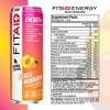 FITAID ENERGY Peach Mandarin, 200mg Natural Caffeine plus BCAAs, Quercetin, Electrolytes, Omega-3s, only 15 Calories 12 Fl Oz (Pack of 24) - 4 of 4
