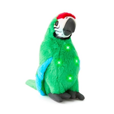 FAO Schwarz 10" Glow Brights Parrot Plush - Green