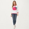 Anna-Kaci Women's Strawberry Graphic Knit Sweater with Cute Fruit Design Ribbed Crew Neckline and Relaxed Long Sleeve Fit - 3 of 4