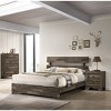 Sapphtopaz Rustic Style Nightstand with 2 Drawers Wooden Night Stand with Round Handles Farmhouse Small Bedside Table for Bedroom,Living Room - 4 of 4