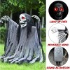 Halloween Outdoor Decorations Scary Skeleton Zombie Groundbreaker, Moveable Creepy Motion, Scream Sound with Light-up Eyes Prop - 3 of 4