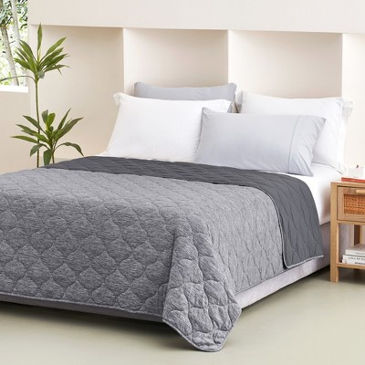 Cozy Bliss Dual-Sided Lightweight Cooling Blanket, Breathable Throw Blanket for Hot Sleepers