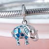 Elephant Charm European Bead Blue Enamel Sterling Silver Ginger Lyne Collection - 2 of 4