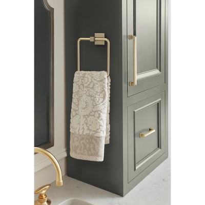Golden Champagne Wall Mounted Closed Towel Ring