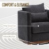 Swivel Accent Chair, Upholstered Comfy Swivel Couch, Swivel Barrel Chair, Single Sofa Armchair - 4 of 4