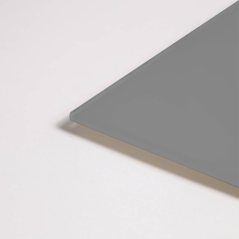 U Brands 36&#34;x24&#34; Floating Glass Dry Erase Board Gray Surface Frameless, 3 of 5