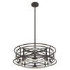 Hunter 24" Langwood Ceiling Light Onyx Bengal Finish - 4-Light Chandelier with Regency Design for Indoor Use - 3 of 4