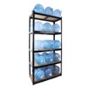 SEVOBAL Utility Storage Shelves Heavy Duty 5 Tier Adjustable Metal Shelving Unit for Garage, Living Room Office, Black, 71"*35.5"*15.8" - 4 of 4