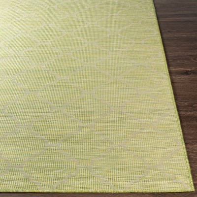 Bussum Grass Green 5'1" x 7' Wool Indoor/Outdoor Area Rug