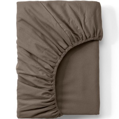 Lands' End Luxe Flannel Fitted Bed Sheet
