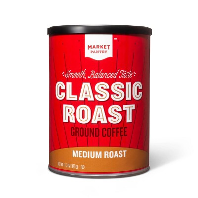 Classic Roast Medium Roast Ground Coffee - 11.3oz - Market Pantry™