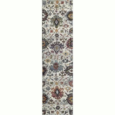 Oriental Weavers Andorra 7129A Stone/ Multi Indoor Area Rug - 2'6" x 12'