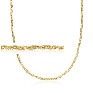 Ross-Simons Italian 18kt Gold Over Sterling Multi-Strand Braided Necklace Size 18 - 1 of 4