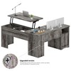 Besiost 56'' Lift Top Computer Desk with Drawers and Power Outlets, Lift Top - 4 of 4