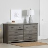 HomeStock 6-Drawer Dresser Gray Maple Versa - 2 of 4