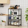 VYNXARIA 36" 4-Tier Black Wire Shelf - 350LBS Capacity - 3 of 4